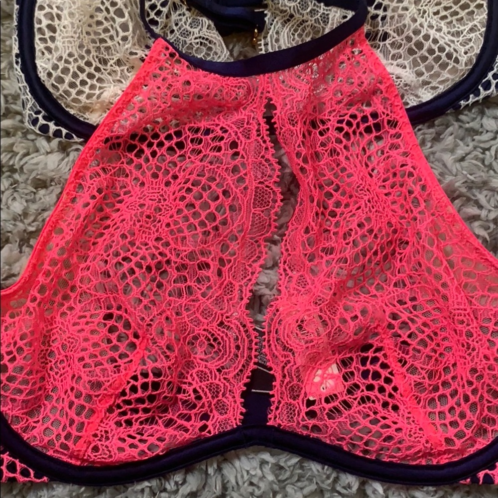Vs lace bralettes 32d hot pink